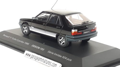 R11 turbo renault noire - r11,