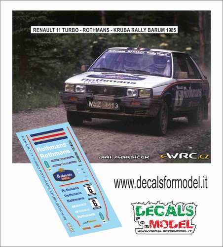 Decals renault 11 - 1:43,