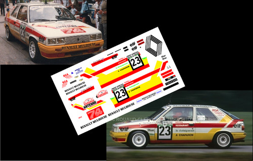 Decals renault 11 r11 - 11,
