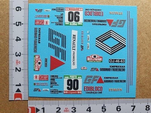 Decals renault turbo - 1/43,